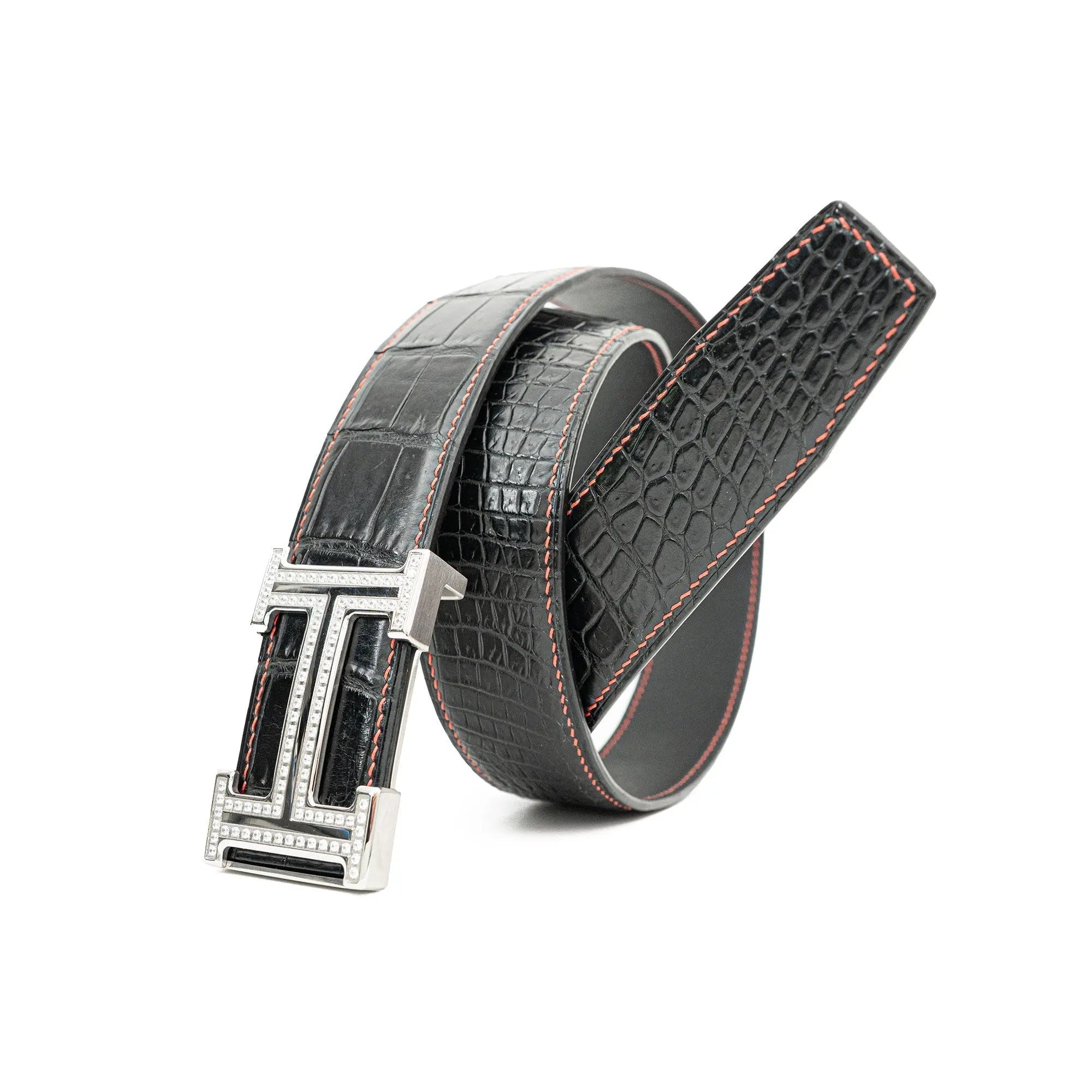 Divinch DVG80 Genuine Alligator Leather Dress Belt DVG80