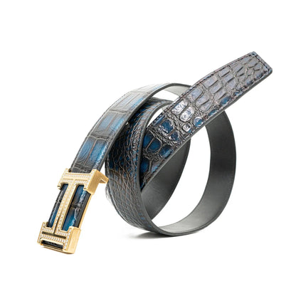 DIVINCH Handcrafted Dress Belt Alligator Leather DVG86