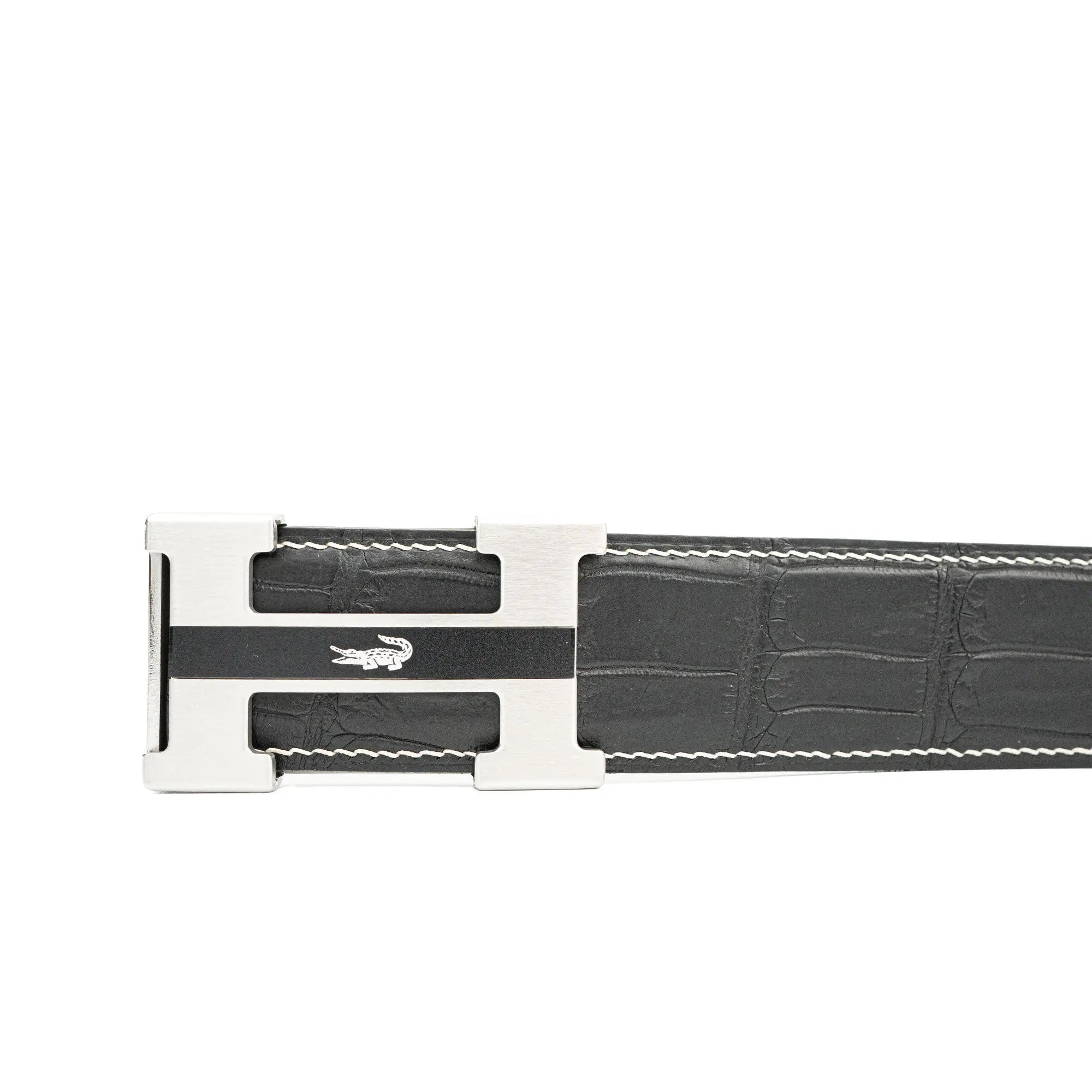 DIVINCH Handcrafted Alligator Leather Dress Belt Premium DVG93