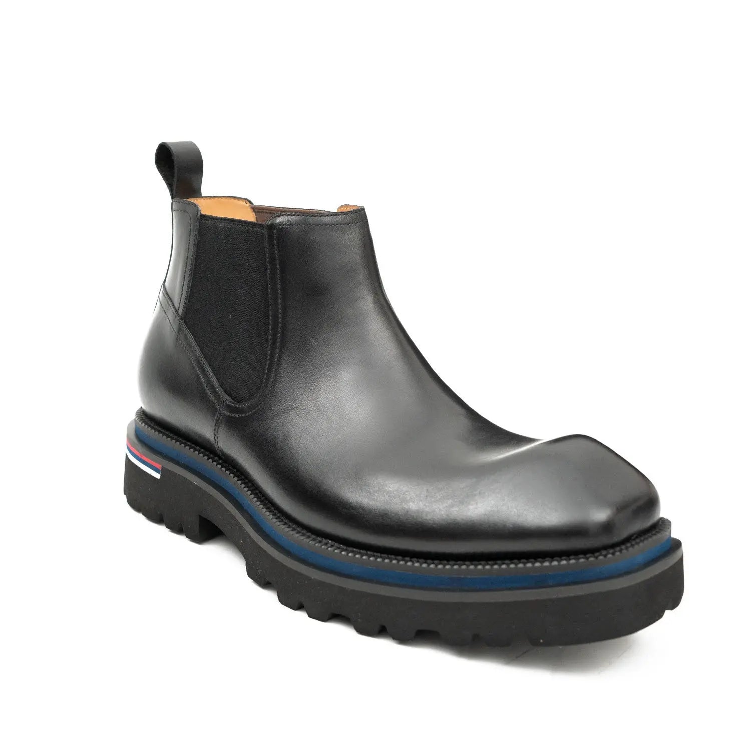 Chelsea Boots Calfskin Black Handmade Durable