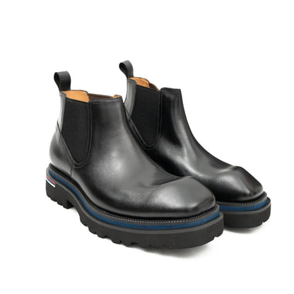 Chelsea Boots Calfskin Black Handmade Durable