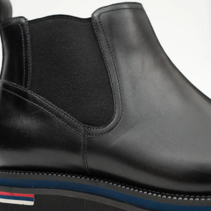 Chelsea Boots Calfskin Black Handmade Durable