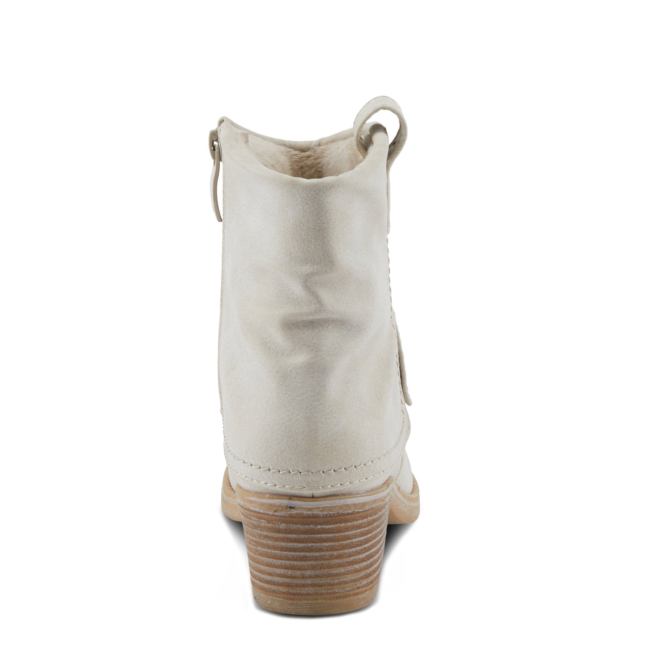 Patrizia Idolize Boots in tan with side zipper and decorative stitching