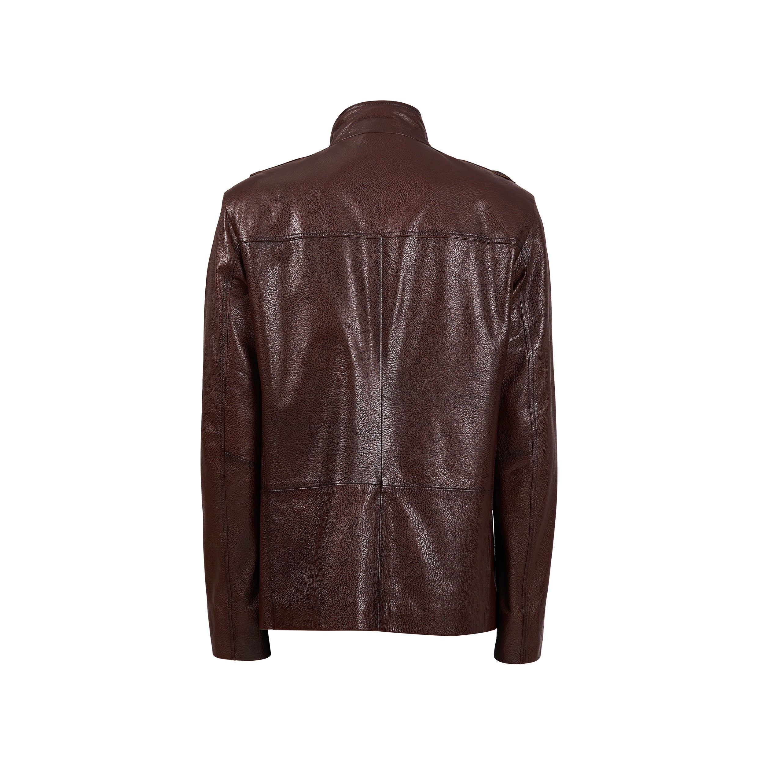 The Montclair Brown Men Leather Jacket