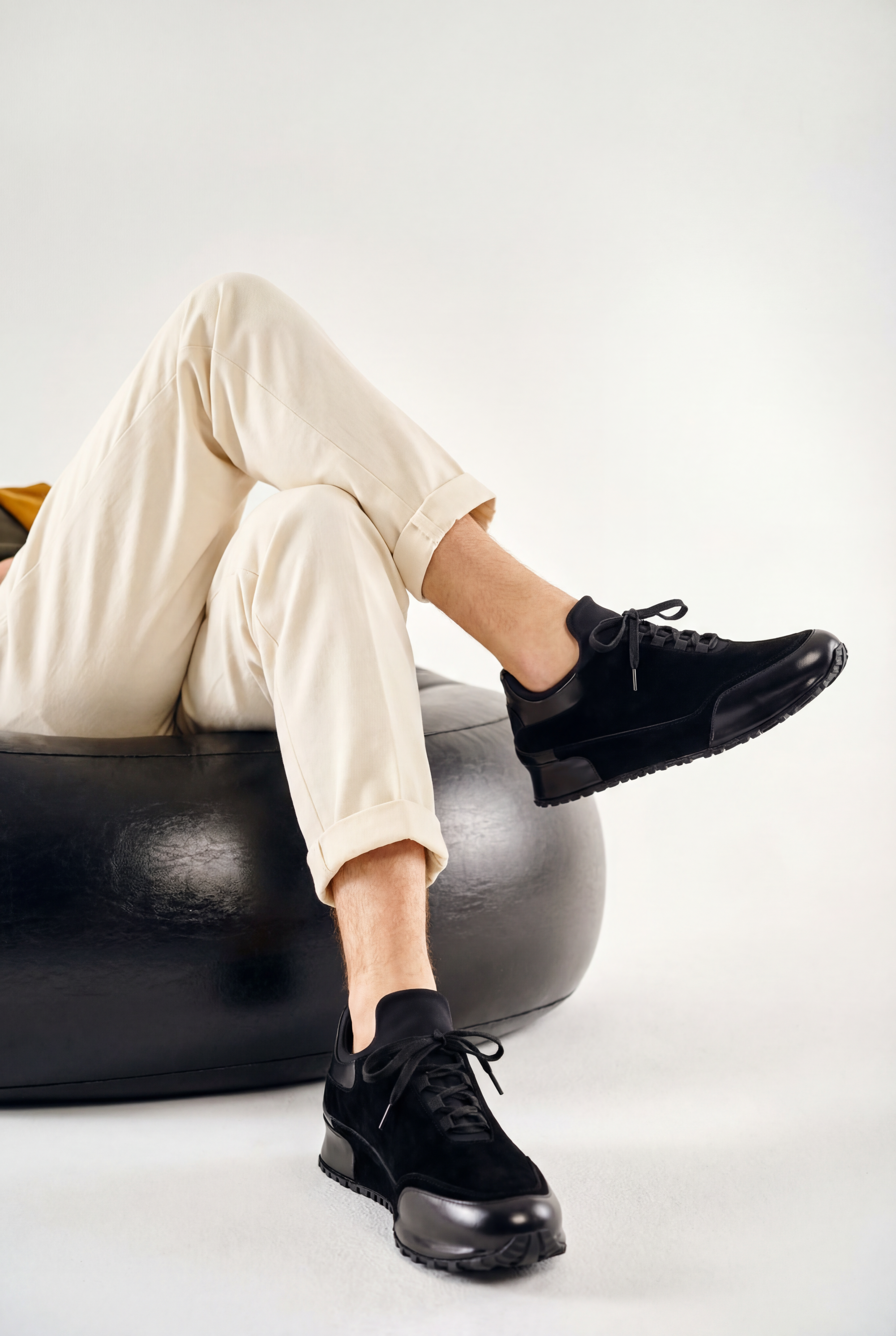 Vinci Leather Shoes The Hudson Black Suede Men Sneaker