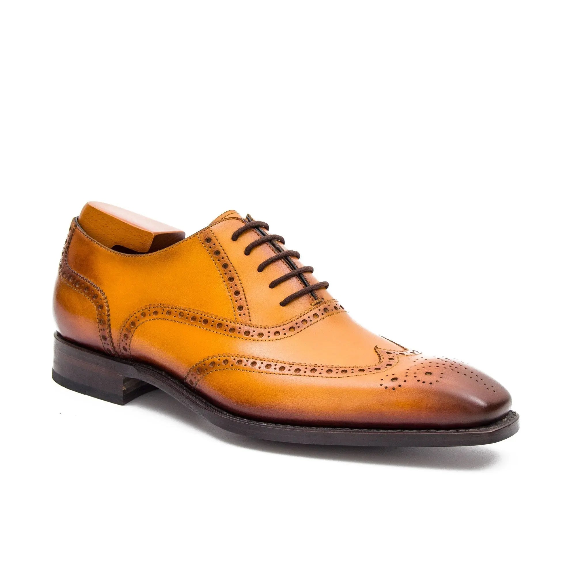 Wingtip Oxford Shoes Men's Leather Goodyear Welted Brogues