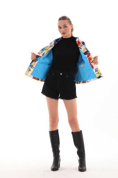 The Odessa Multicolor Leather Women Jacket