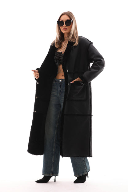 The Virelli Reversible Leather Women Jacket