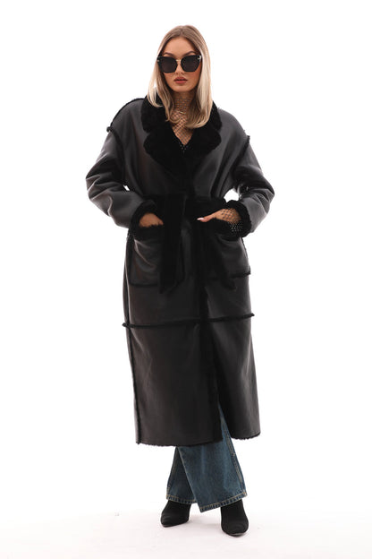 The Virelli Reversible Leather Women Jacket