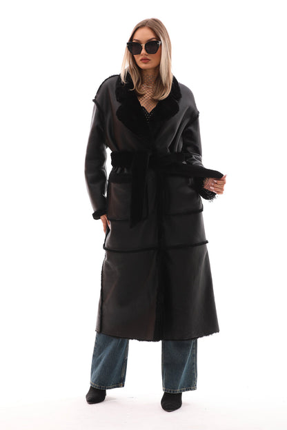 The Virelli Reversible Leather Women Jacket