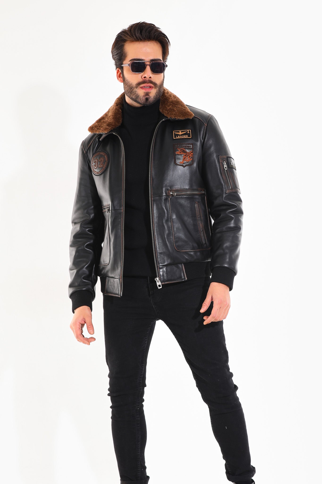 The Northway Vintage Black Lambskin Men Leather Jacket
