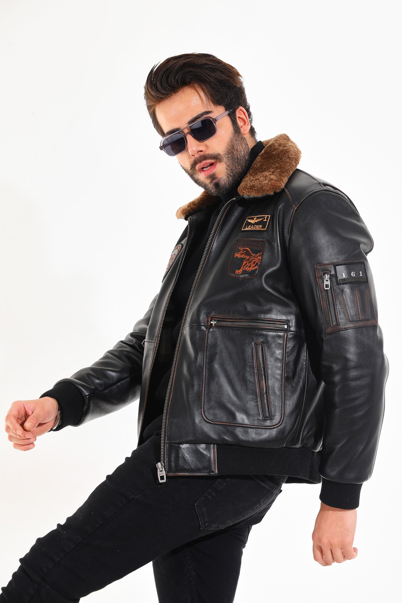 The Northway Vintage Black Lambskin Men Leather Jacket