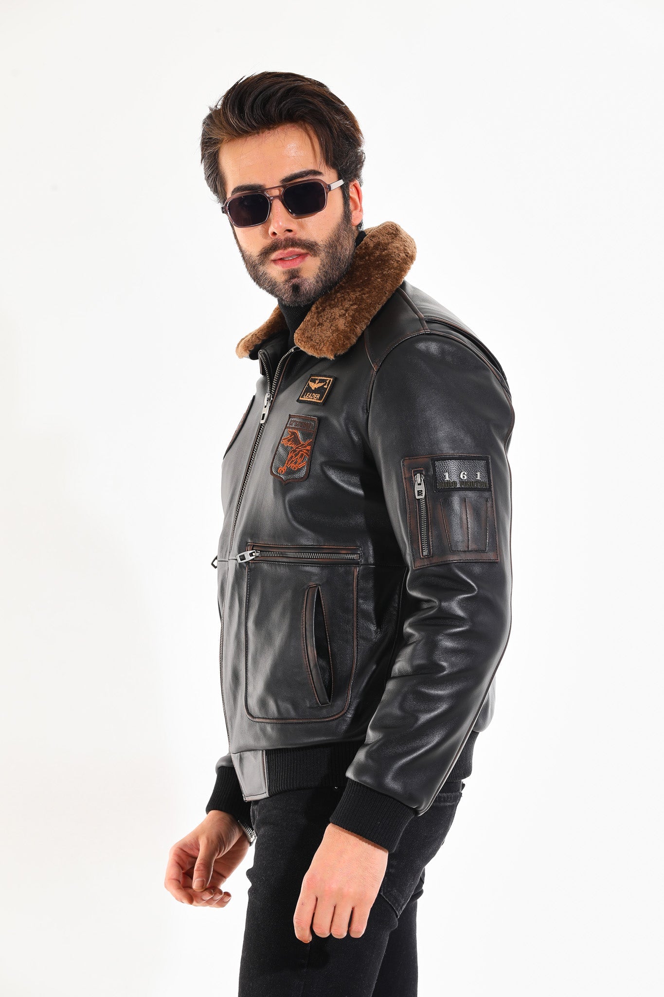 The Northway Vintage Black Lambskin Men Leather Jacket