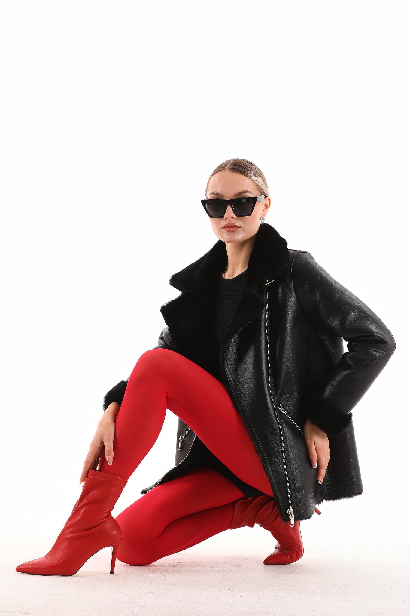 The Prague Black Leather Women Jacket