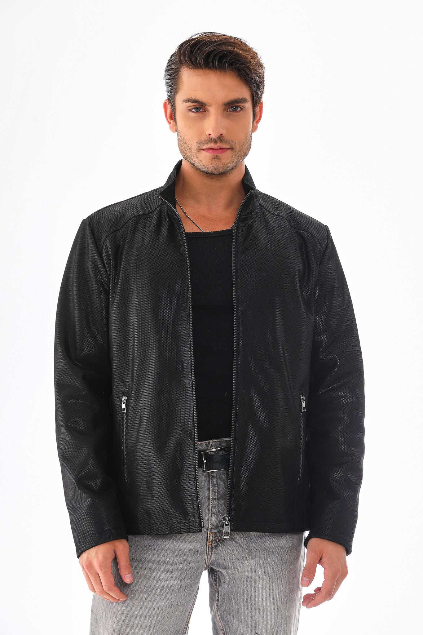 The Varden Black Leather Men Jacket