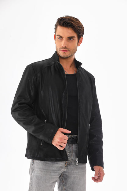 The Varden Black Leather Men Jacket