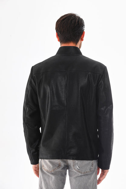 The Varden Black Leather Men Jacket
