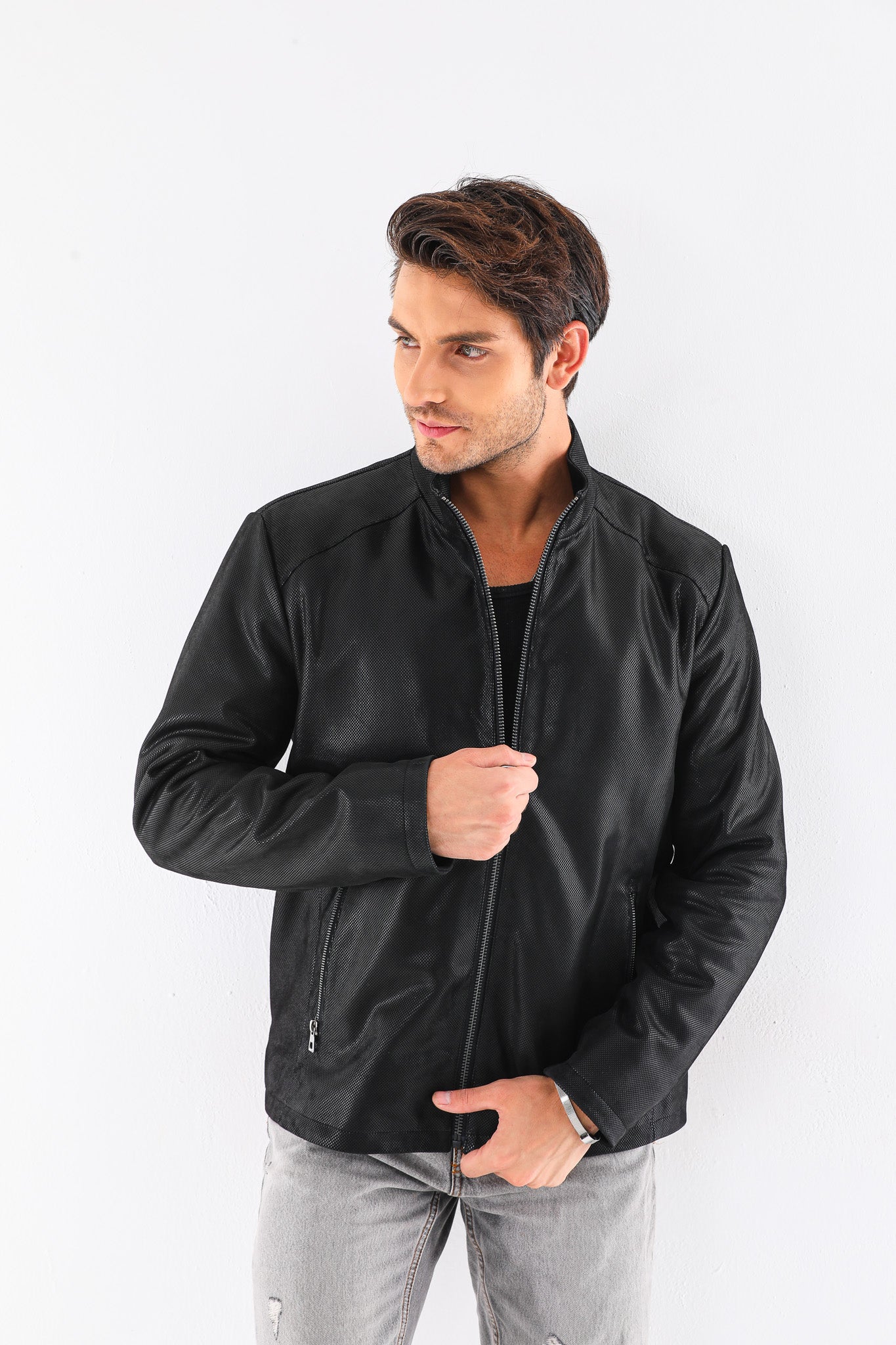 The Varden Black Leather Men Jacket