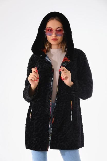 The Prisma Multicolor Leather Women Jacket