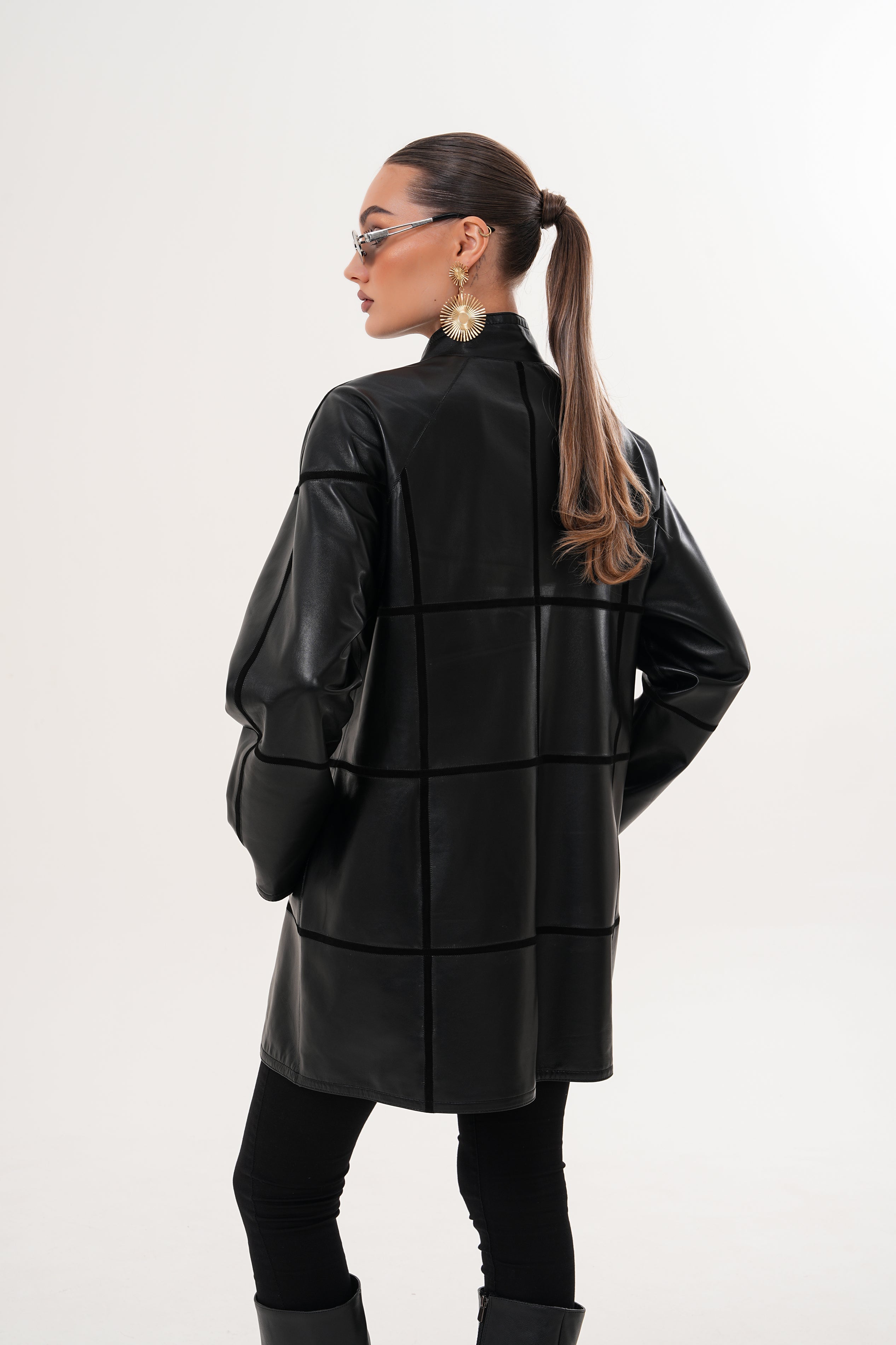 The Prado Reversible Black Leather Women Leather Jacket