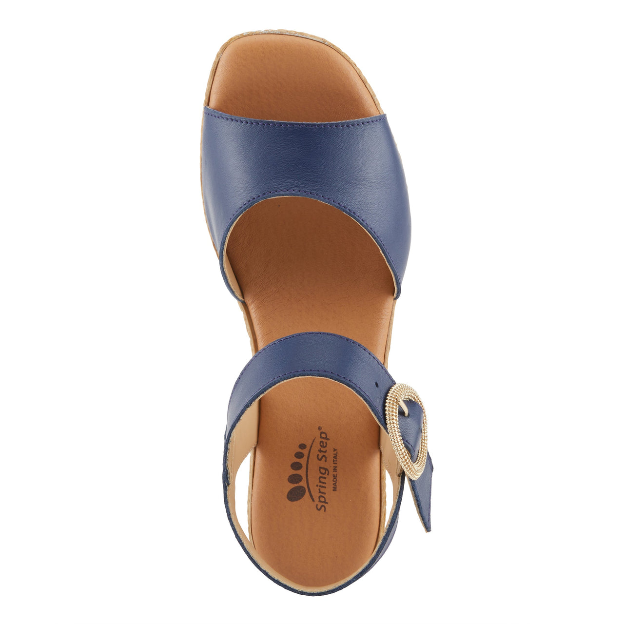 Leather Spring Step Isola Sandals with Cushioned Footbed and Adjustable Strap