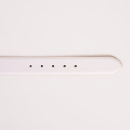 The Urgup White Calfskin Belt