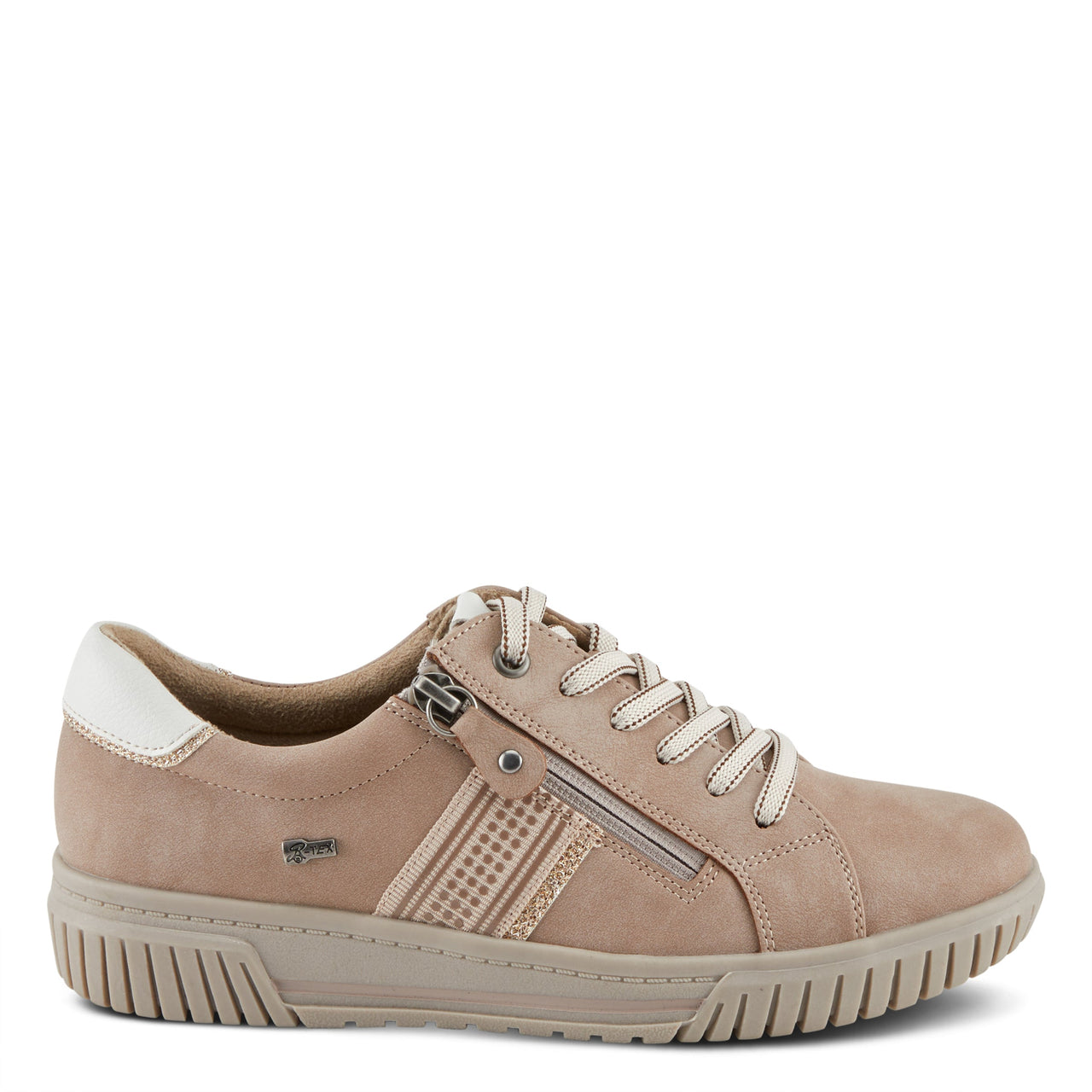  Side view of Spring Step Jamia Sneakers with Padded Collar and Breathable Mesh Upper