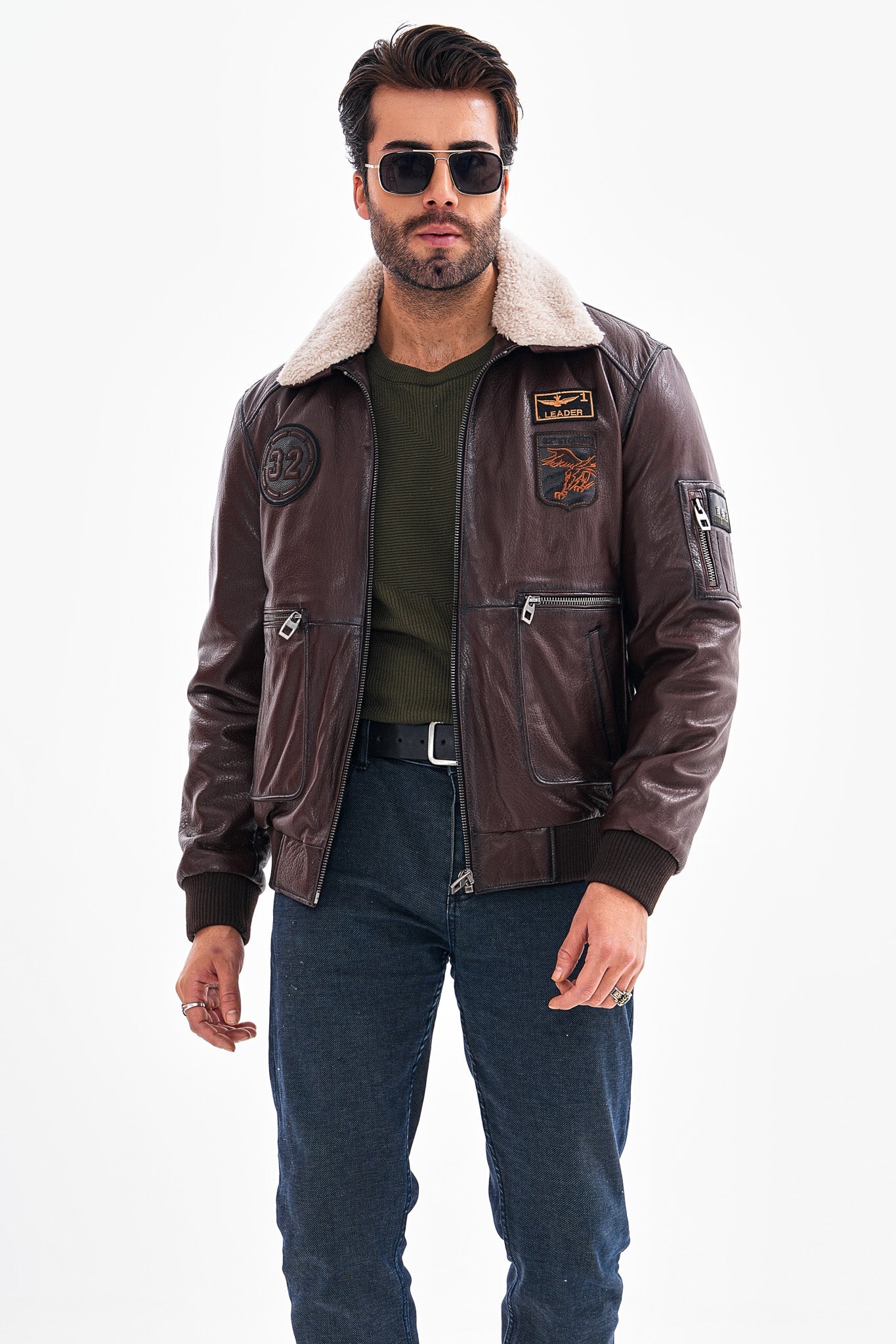The Northway Brown Lambskin Men Leather Jacket