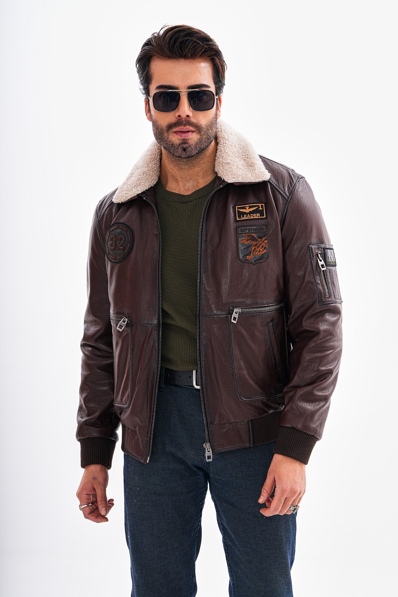 The Northway Brown Lambskin Men Leather Jacket