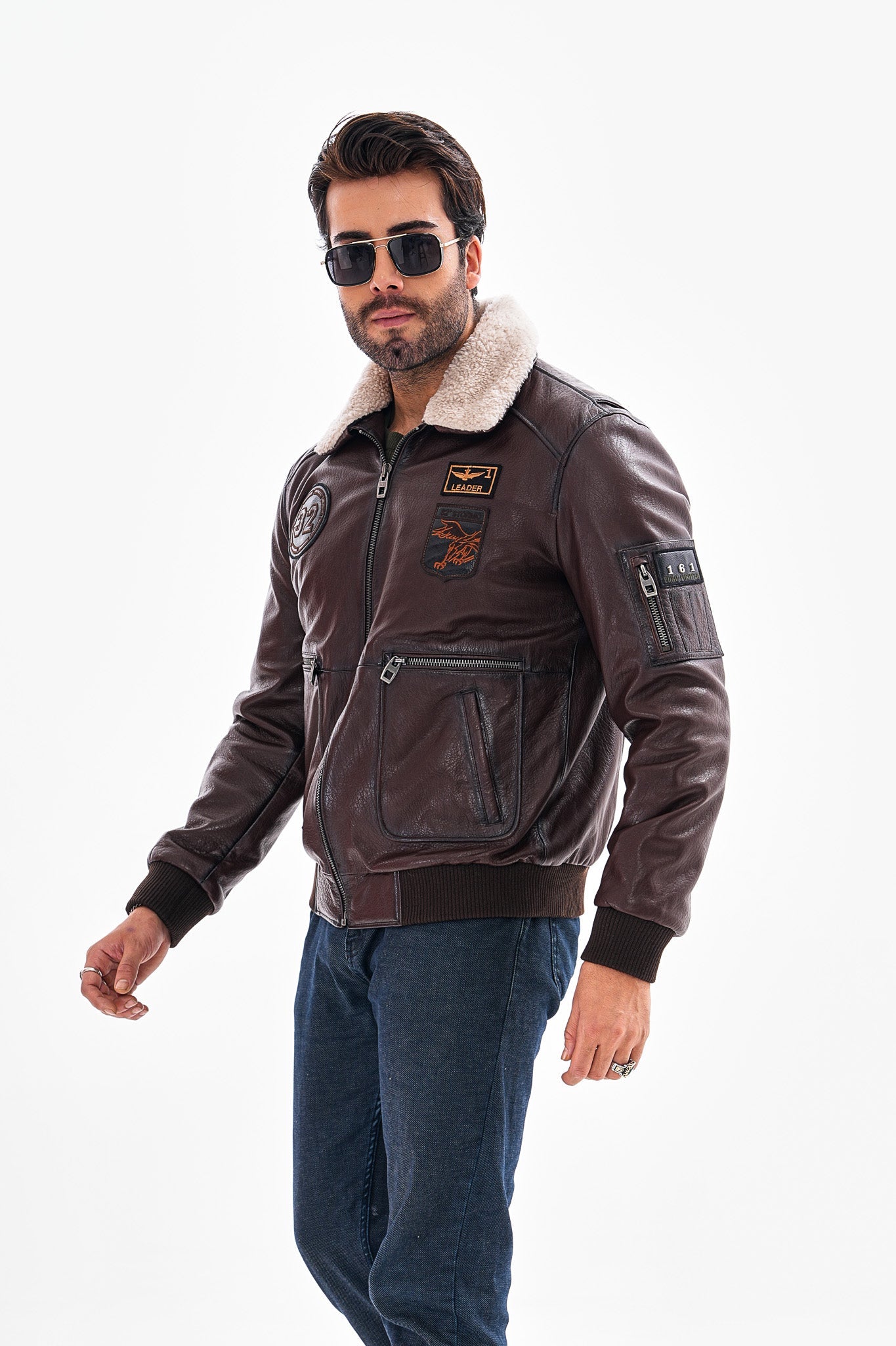 The Northway Brown Lambskin Men Leather Jacket