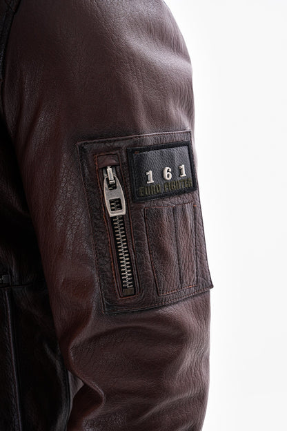 The Northway Brown Lambskin Men Leather Jacket