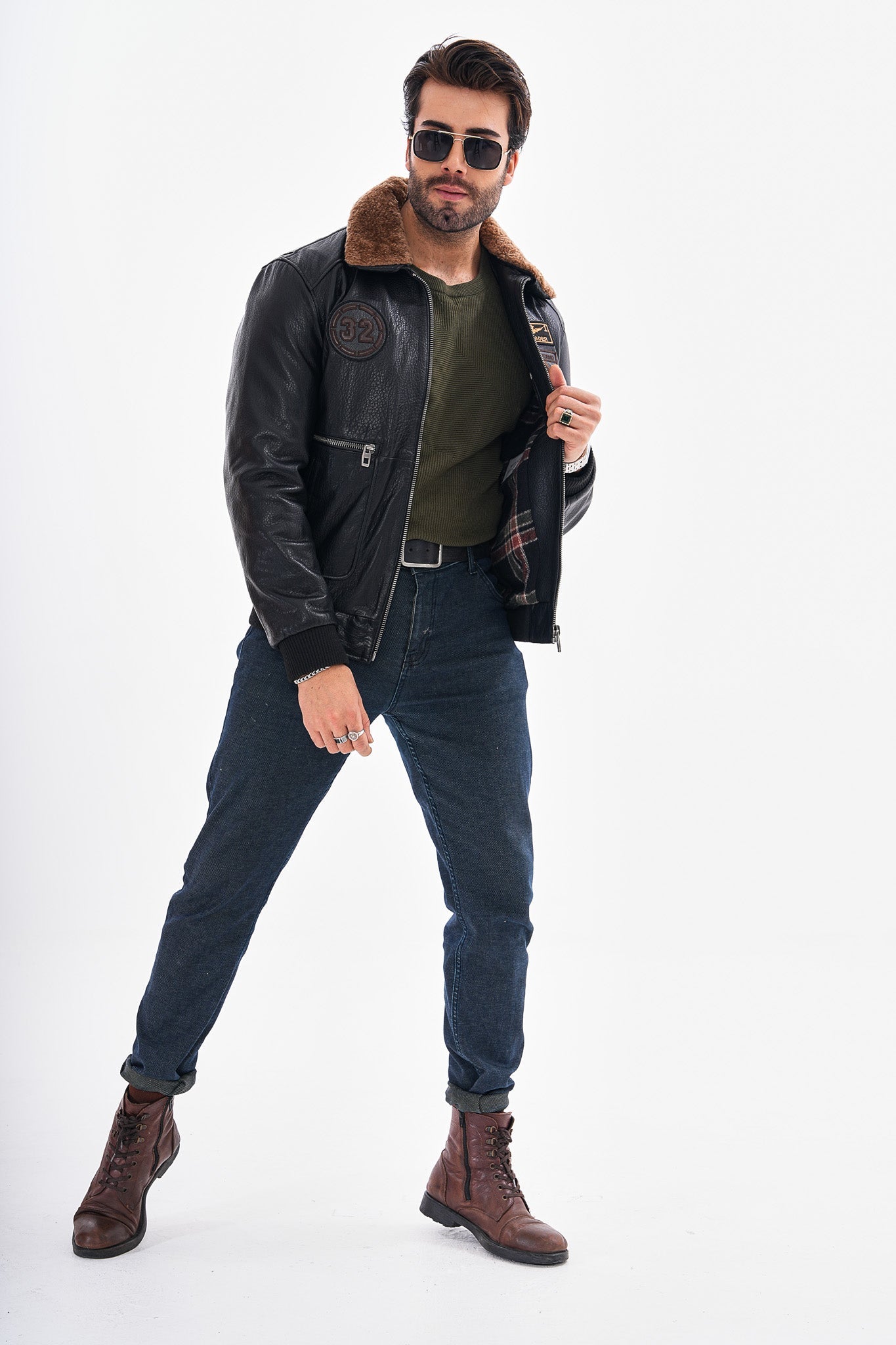 The Northway Black Lambskin Men Leather Jacket