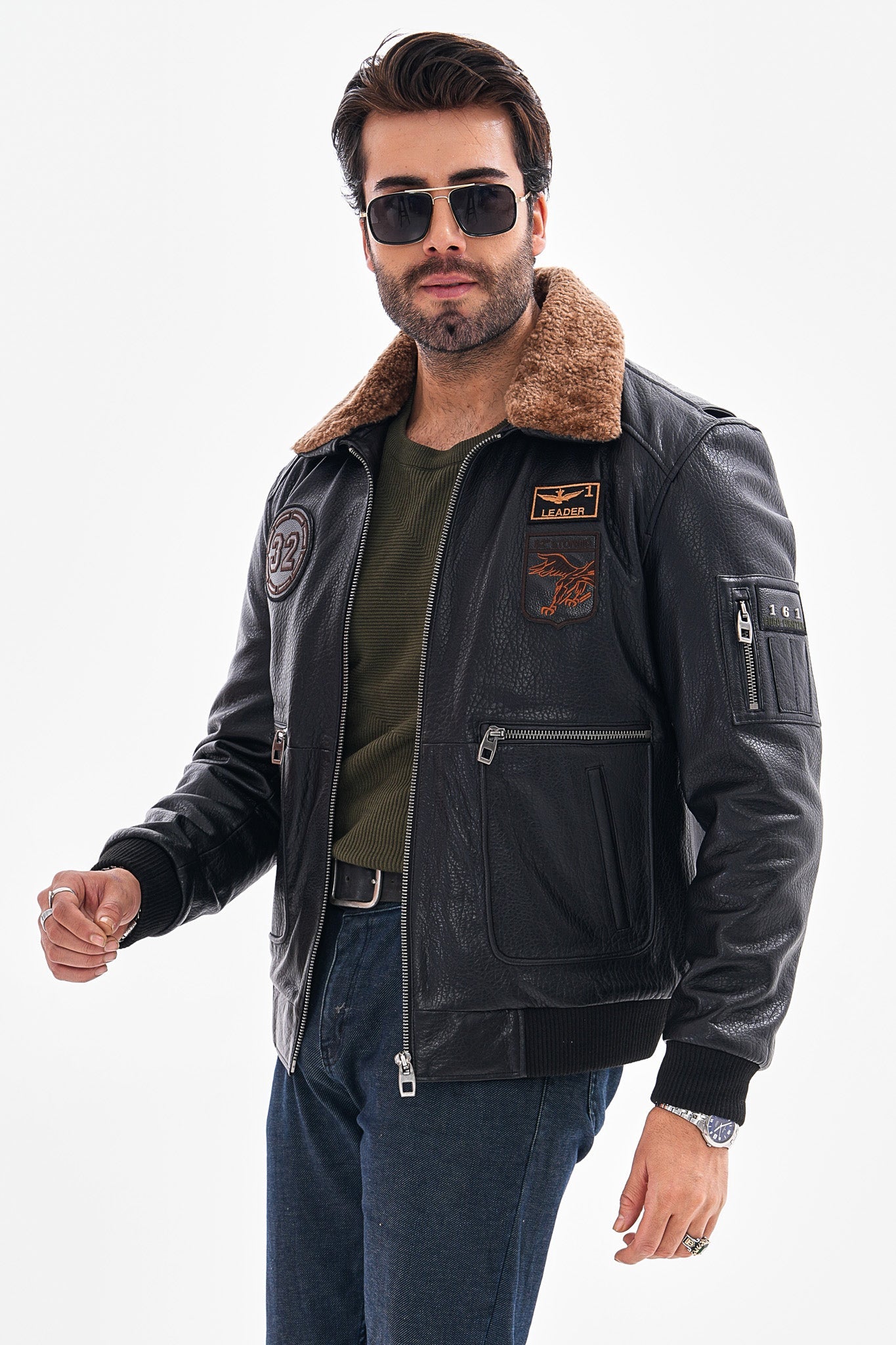 The Northway Black Lambskin Men Leather Jacket