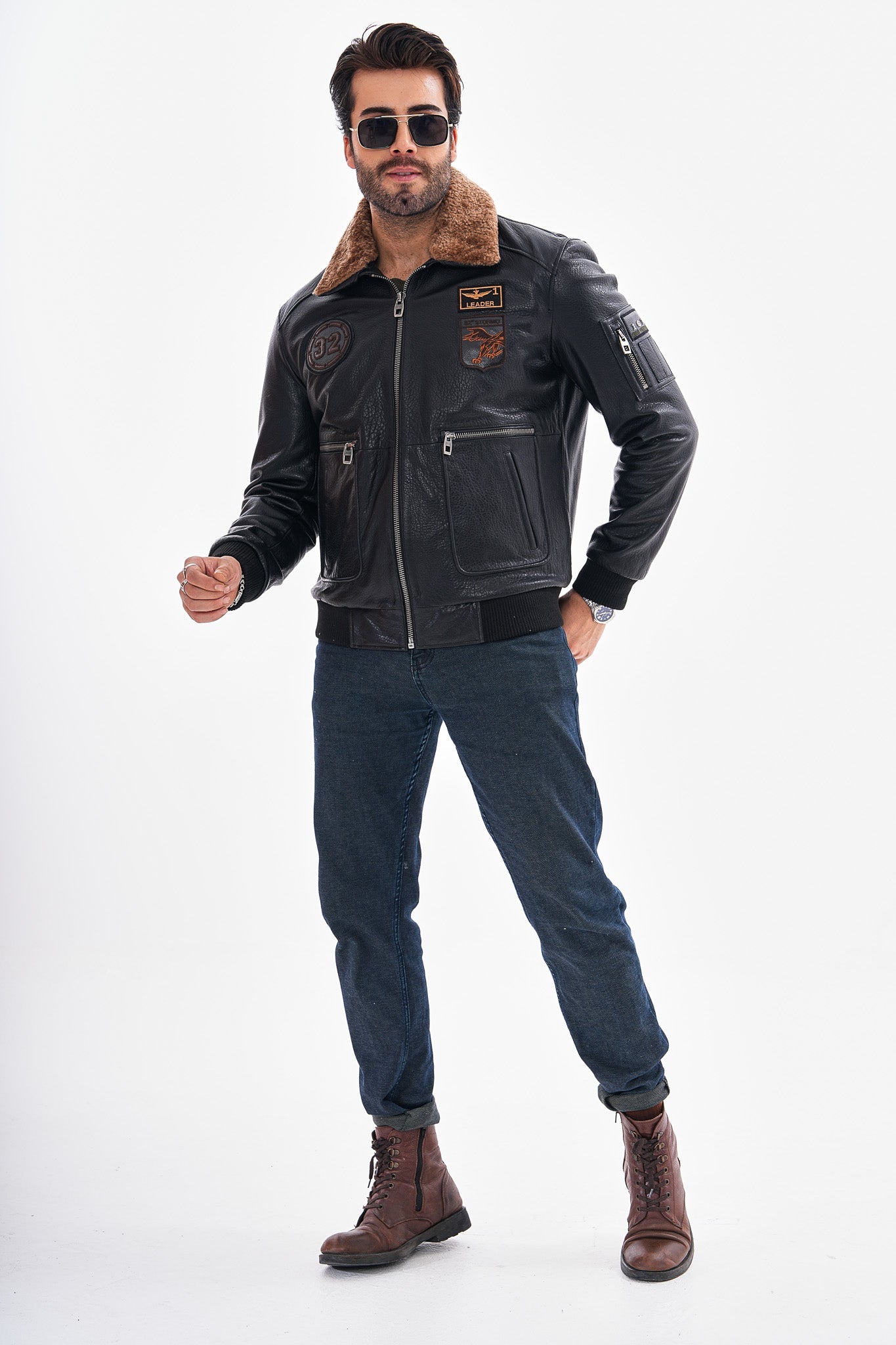 The Northway Black Lambskin Men Leather Jacket