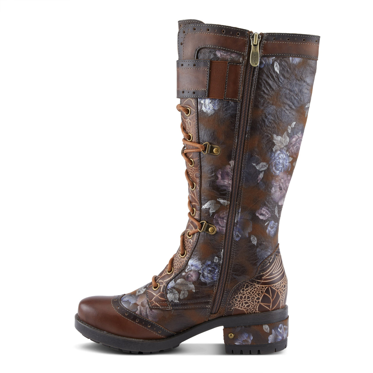 L'ARTISTE KISHA-BOSS BOOTS in Black and Brown