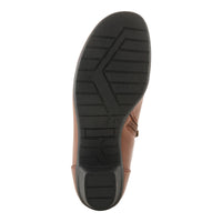 Thumbnail for Black leather women's Spring Step Klay shoes with cushioned insoles and nonslip rubber outsoles