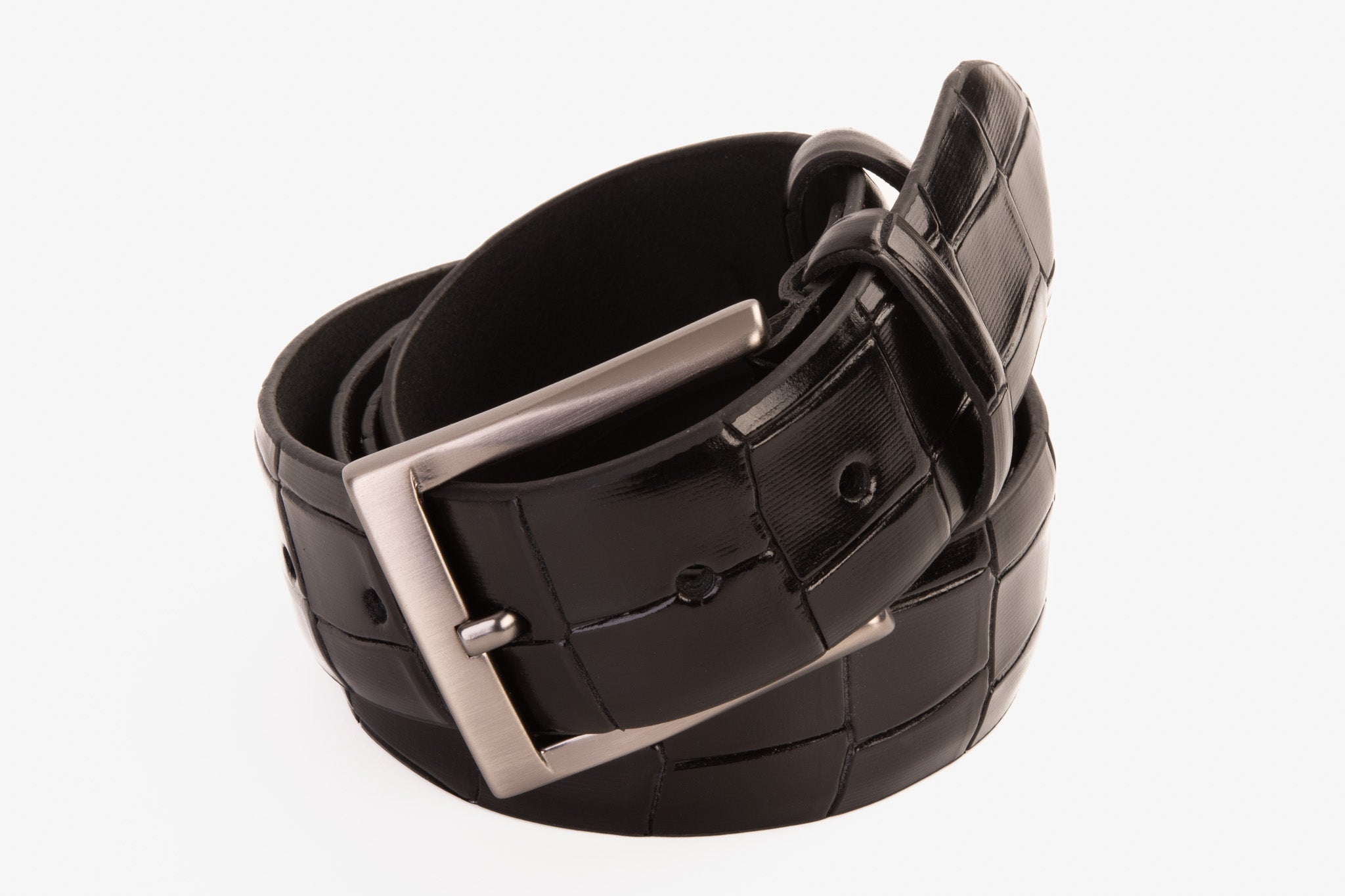 The Patton Black Calfskin Belt