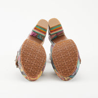 Thumbnail for  Beautiful handmade sandals with intricate floral design 