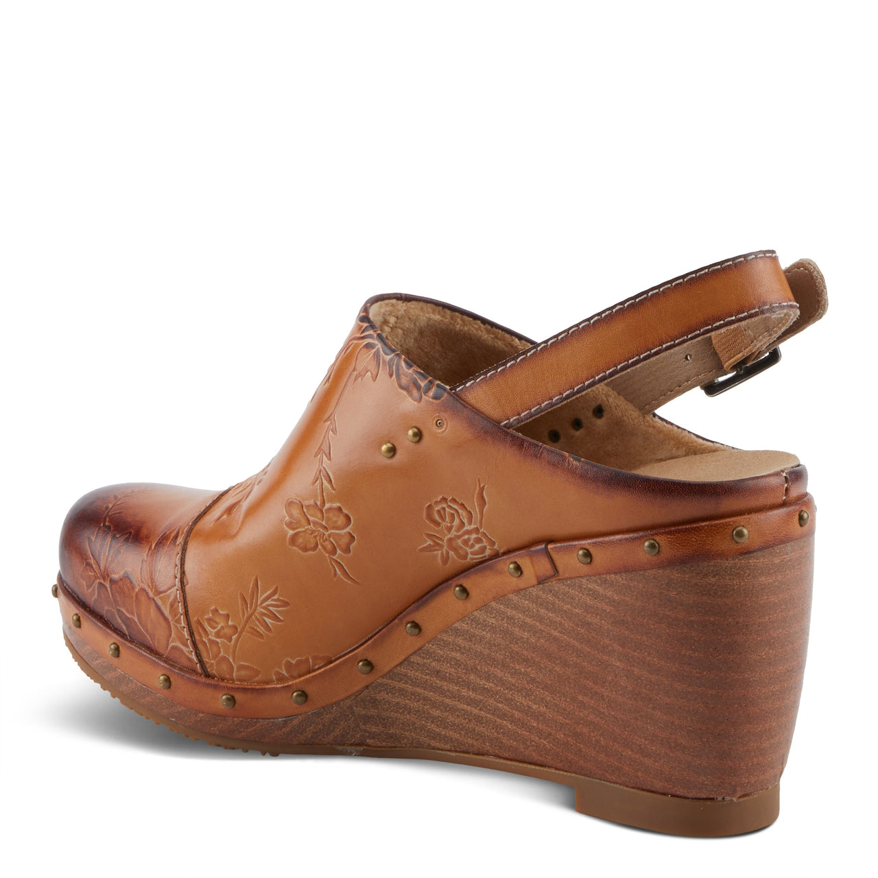 Top view of L'ARTISTE LOVEYA CLOGS showcasing round toe and platform silhouette