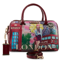 Thumbnail for Stylish and functional LA PHILIPE LP1020-11 UMBRELLA IN LONDON HANDBAG-CLASSIC handbag with umbrella compartment