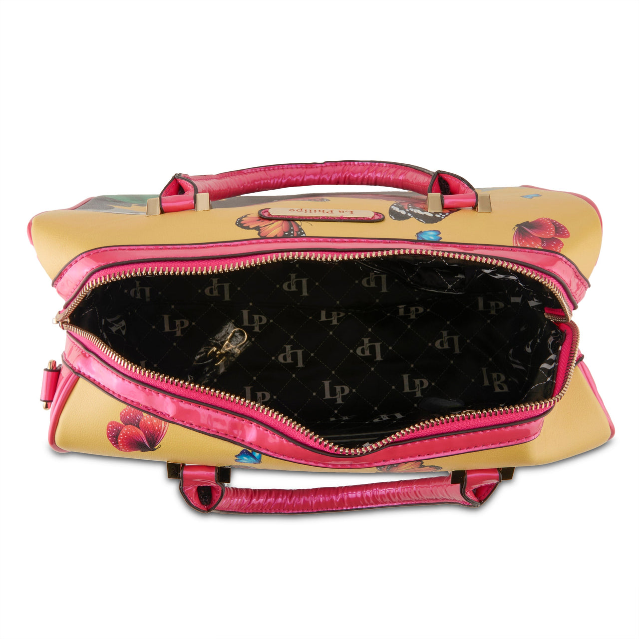 Stylish and versatile LA PHILIPE LP1020-12 BUTTERFLY FLY HANDBAG-CLASSIC perfect for work, travel, or a night out