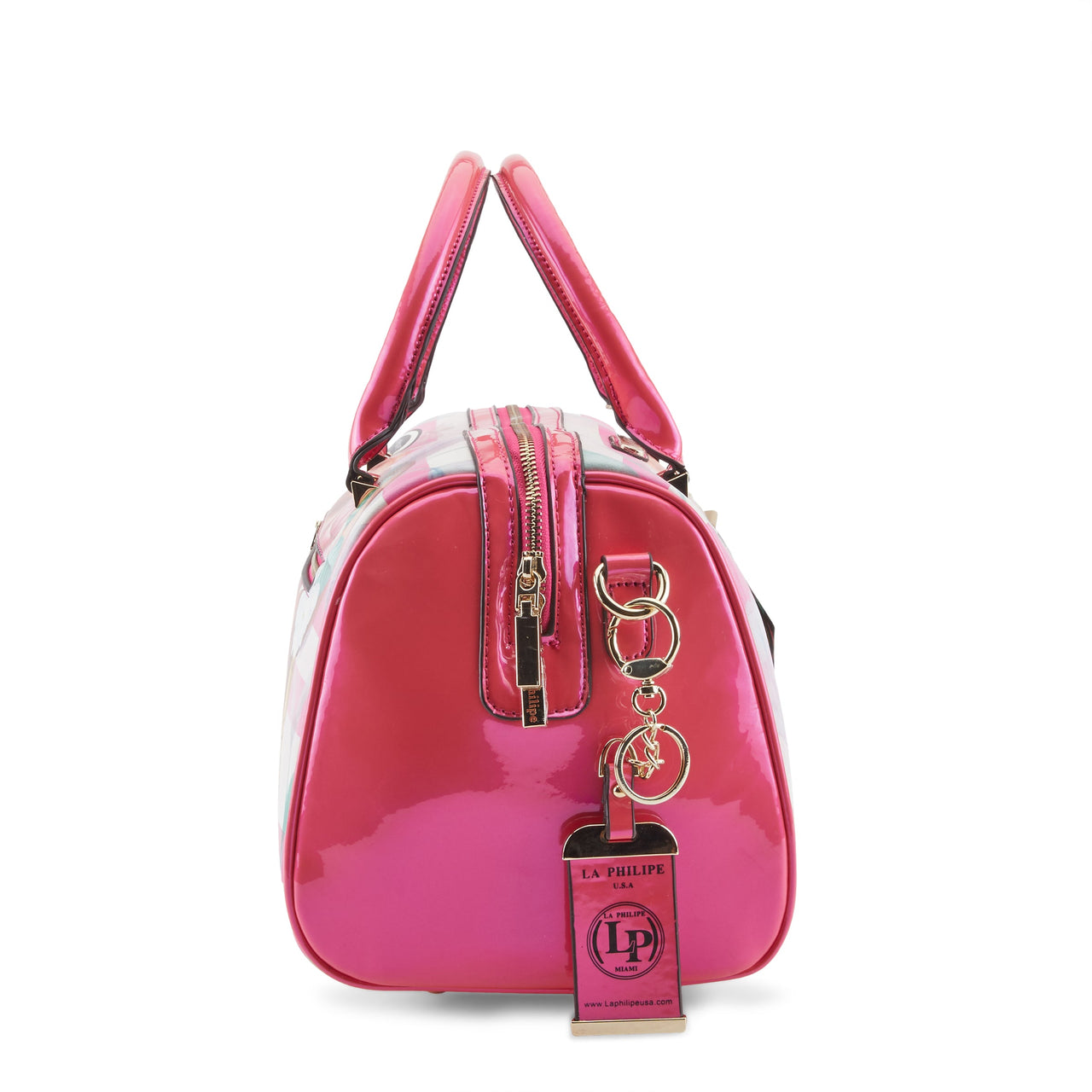 Stylish and elegant LA PHILIPE LP1020-14 pink beauty handbag, perfect for adding a pop of color to any outfit