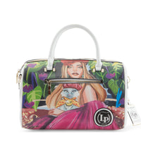 Thumbnail for LA PHILIPE LP1020-17 BLOOMING GARDEN HANDBAG-CLASSIC handbag with blooming garden design and classic style