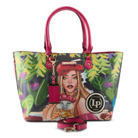 Thumbnail for LA PHILIPE LP1021-17 BLOOMING GARDEN HANDBAG-TOTE in elegant floral design