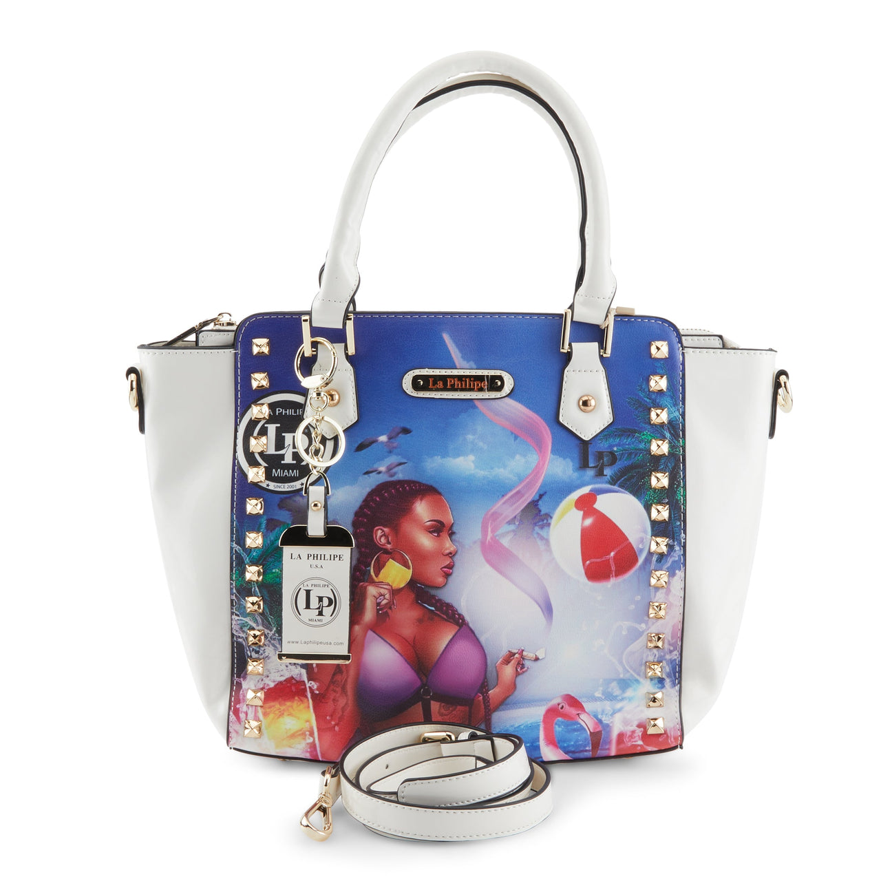 Stylish LA PHILIPE LP1022-13 Miami Beach Handbag Satchel in elegant design