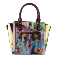 Thumbnail for LA PHILIPE LP1022-5 SHOPPING IN THE CITY HANDBAG-SATCHEL, a versatile and stylish handbag perfect for urban adventures and everyday use