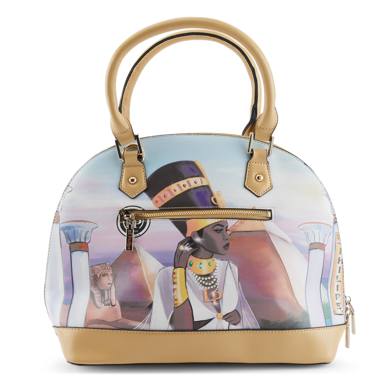  Stylish oval-shaped handbag featuring detailed embroidery and beading, a perfect accessory for a bohemian or exotic look 