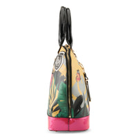 Thumbnail for Beautiful oval butterfly fly handbag in vibrant colors by LA PHILIPE LP1027-12