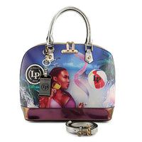 Thumbnail for Chic and stylish LA PHILIPE LP1027-13 Miami Beach Handbag-Oval in red