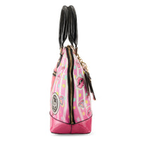 Thumbnail for LA PHILIPE LP1027-18 JUICY LIPS HANDBAG-OVAL handbag in red color with juicy lips design and oval shape